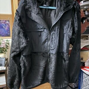 Black Faux Fur Women's Jacket